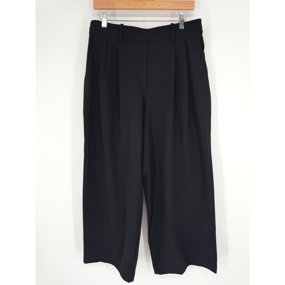 Lululemon Pants - Lululemon Daydrift High Rise Trouser Short Wide-Leg Pants Black Pleated W5HCQS L